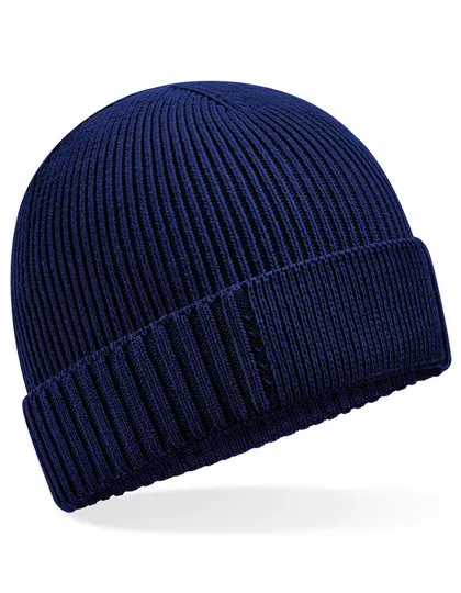 Organic Cotton Engineered Patch Beanie-Beechfield