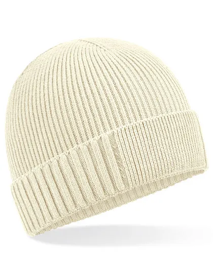 Organic Cotton Engineered Patch Beanie-Beechfield
