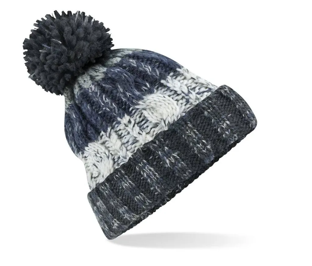 Corkscrew Pom Pom Beanie-BEECHFIELD