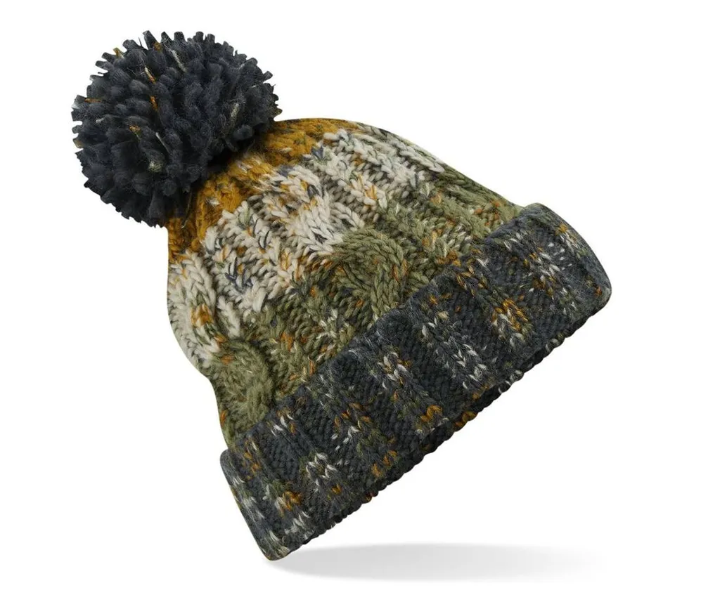 Corkscrew Pom Pom Beanie-BEECHFIELD