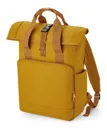 Recycled Twin Handle Roll-Top Laptop Backpack-BAG BASE