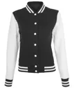 Ladies` Sweat College Jacket-BUILD YOUR BRAND
