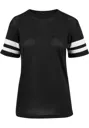 Ladies Mesh Stripe T-shirt-BUILD YOUR BRAND