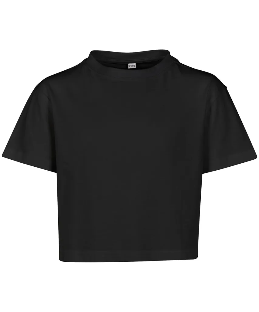 Girls Cropped Jersey Tee-BUILD YOUR BRAND
