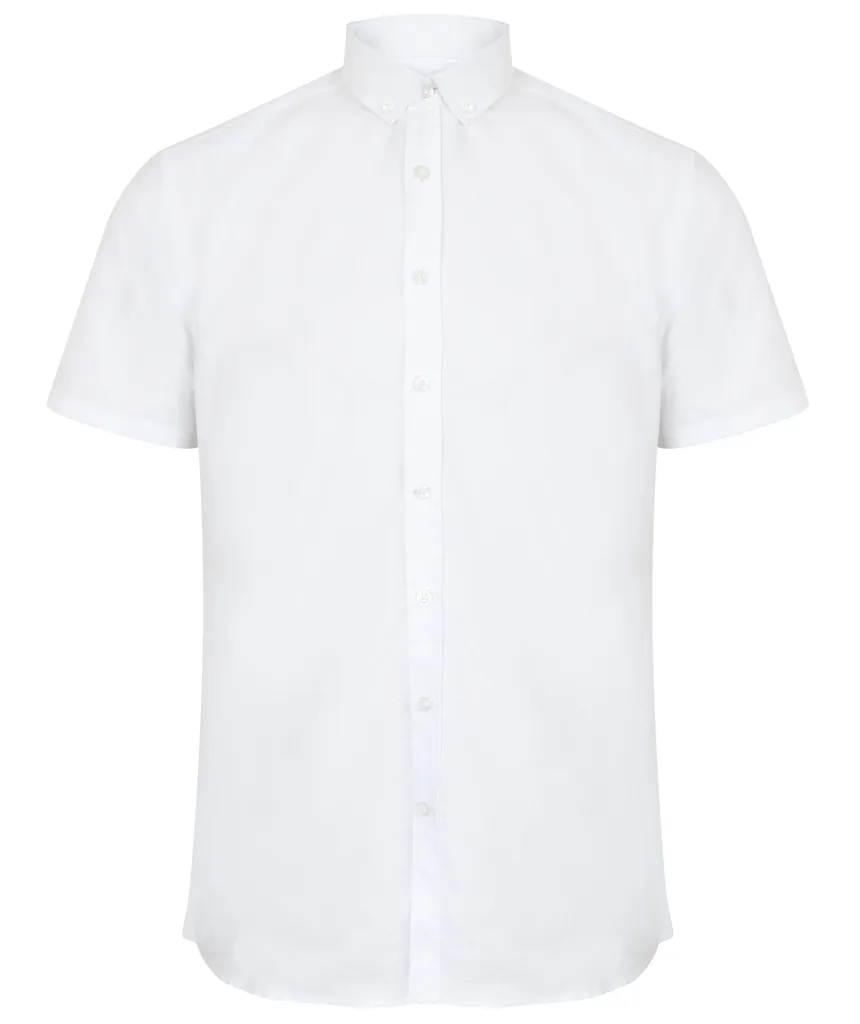 Chemise Oxford moderne à manches courtes Regular -HENBURY