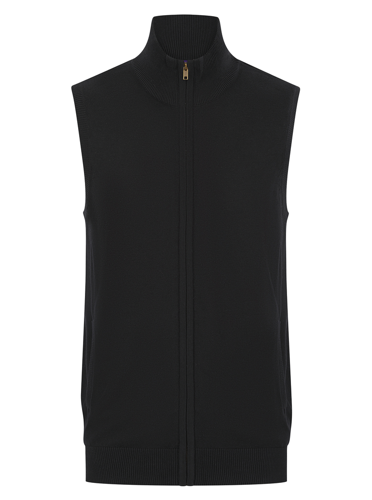 Pull zippé sans manches pour homme HENBURY