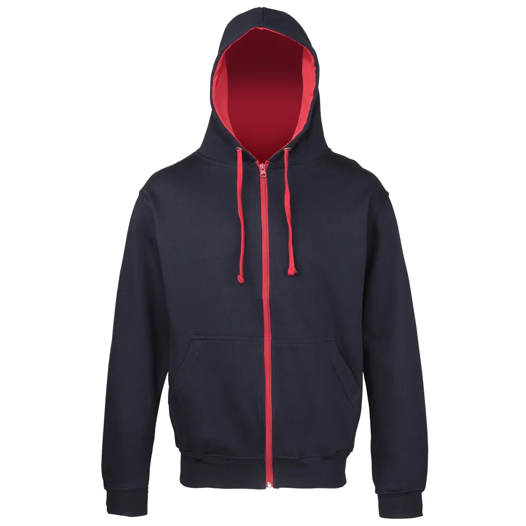 Sweat  Capuche  ZIPPE Contrastée 280 AWDIS HOODS