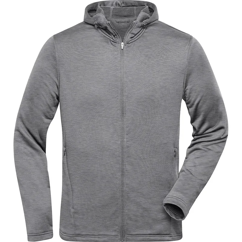 Sweat-Shirt Capuche En RPET Zippé Homme 2 Poches Latérales-DAIBER