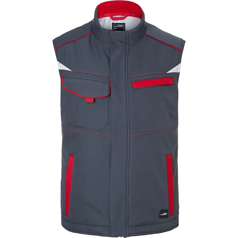 Bodywarmer softshell Workwear Col montant avec intérieur polaire-DAIBER