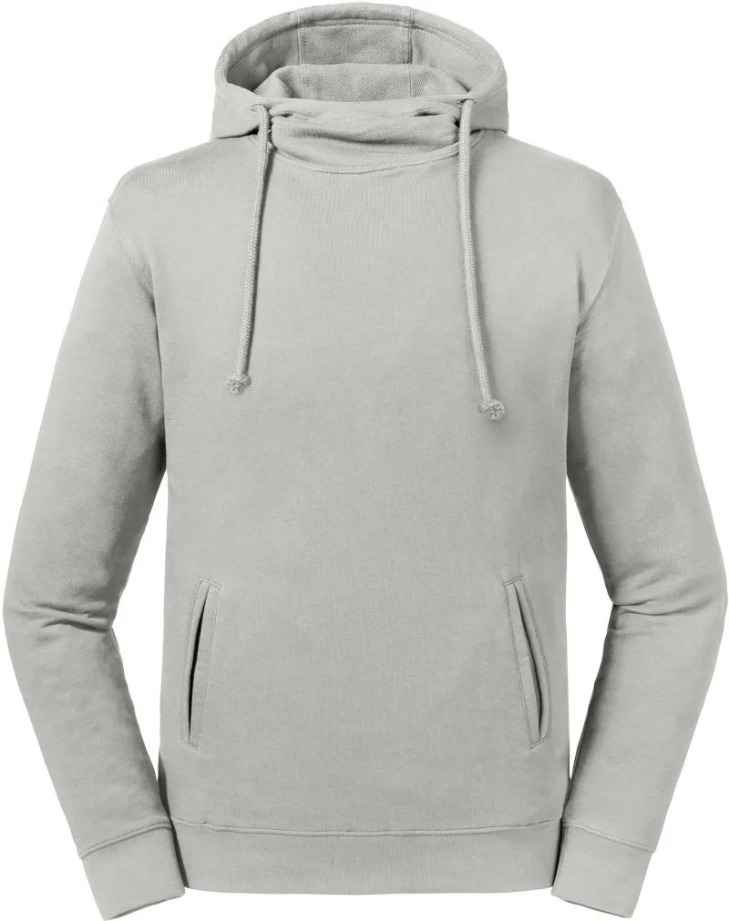 Pure Organic High Collar Hooded Sweat-RUSSELL