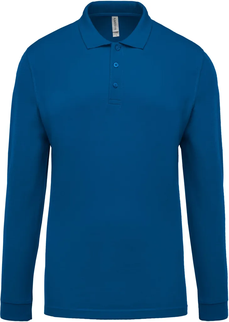 Polo piqué Manches Longues Homme-KARIBAN