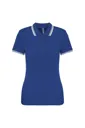 Polo femme manches courtes à rayures
