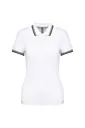 Polo femme manches courtes à rayures