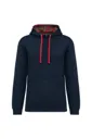 Sweat-shirt à capuche contrastée à motifs-KARIBAN