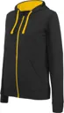 Sweat zippé Capuche  contrastée Femme-KARIBAN