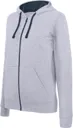 Sweat zippé Capuche  contrastée Femme-KARIBAN