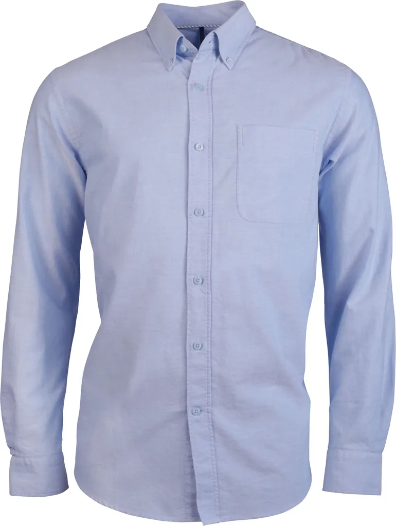 Chemise oxford lavée Manches Longues 135 Homme KARIBAN