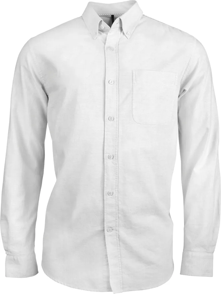 Chemise oxford lavée Manches Longues 135 Homme KARIBAN
