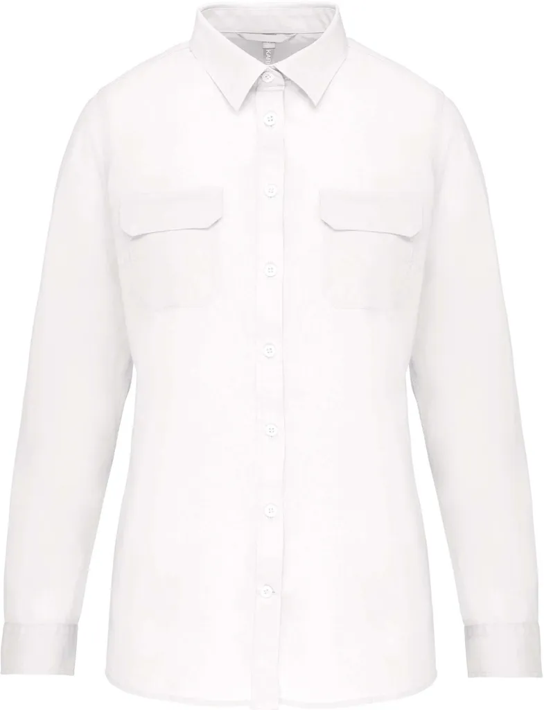 Chemise Safari Manches Longues Femme-KARIBAN