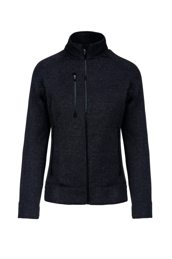 Veste zippée chinée femme-KARIBAN