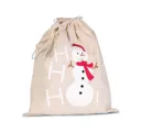 Sac coton à cordon motif bonhomme de neige-KI-MOOD