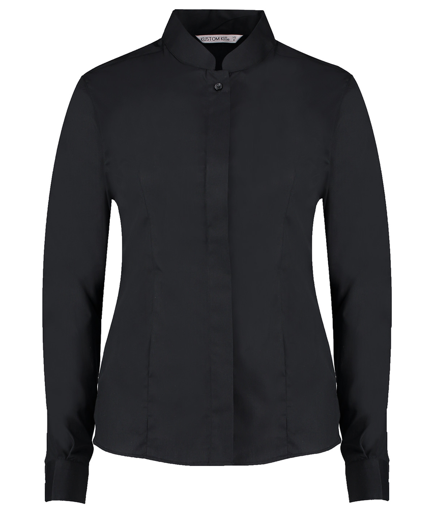 Chemise à col mandarin à manches longues pour femmes KUSTOM KIT