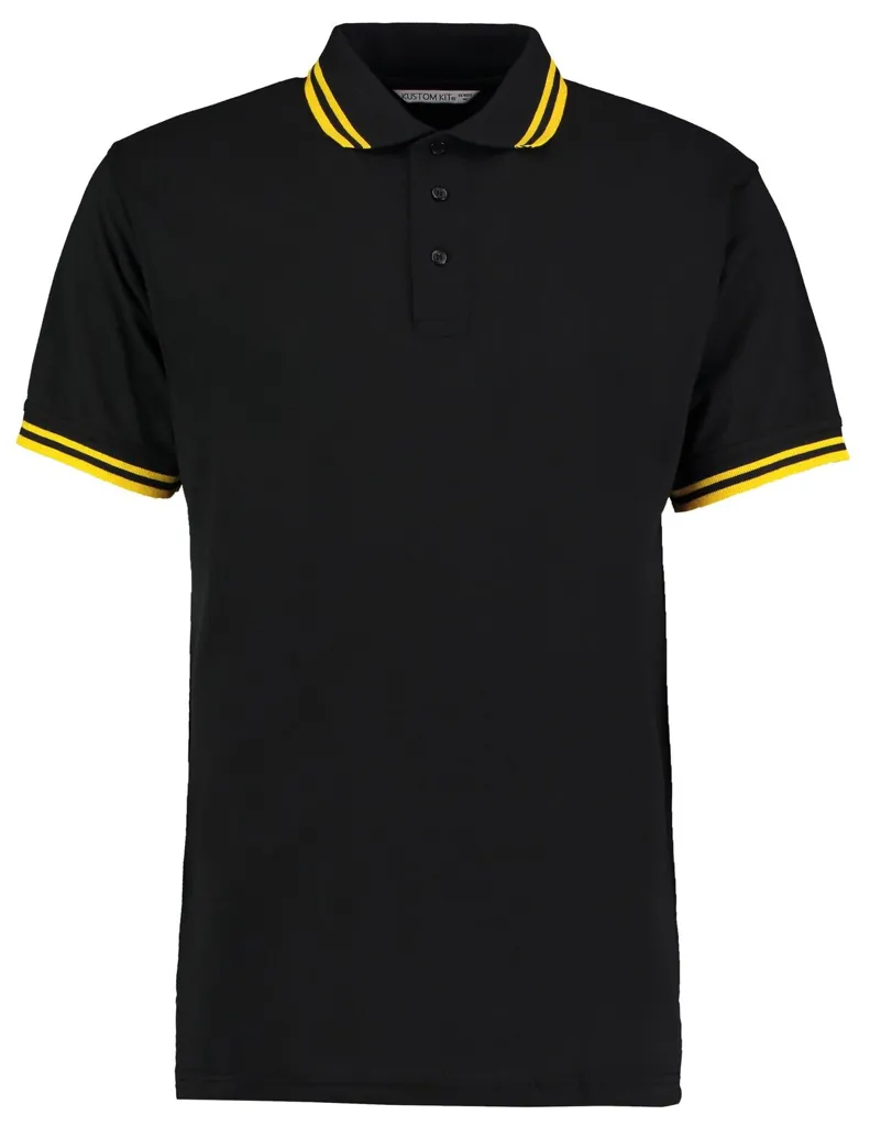 Polo 185 Manches Courtes Tipped Collar Polo KUSTOM KIT