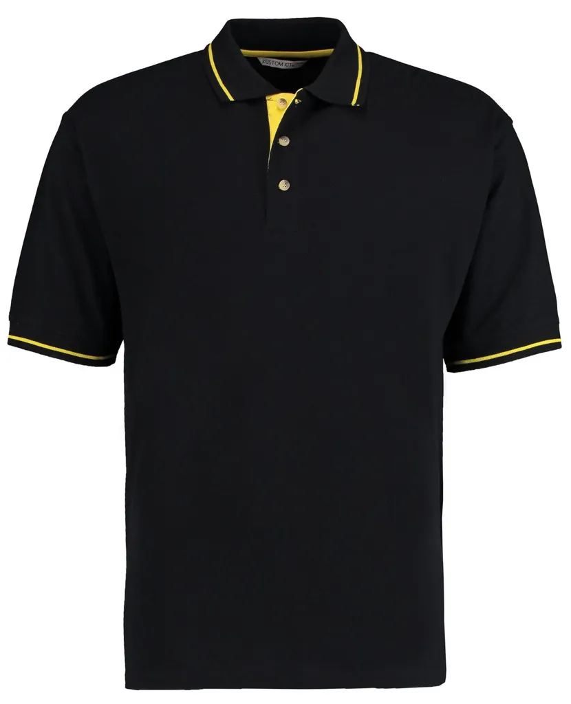 Polo piqué Contrast Tipped Piqué 210 KUSTOM KIT