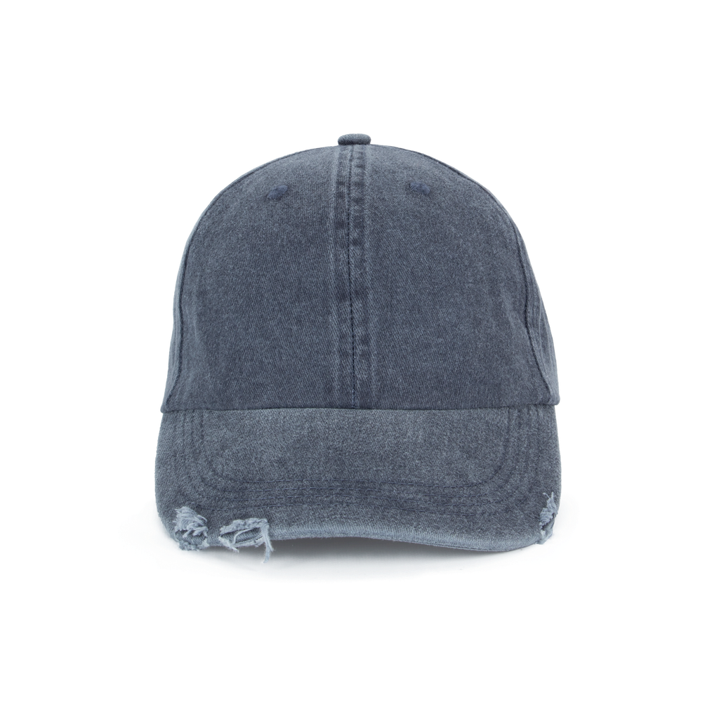 Casquette vintage effet déchiré  6 panneaux K-UP