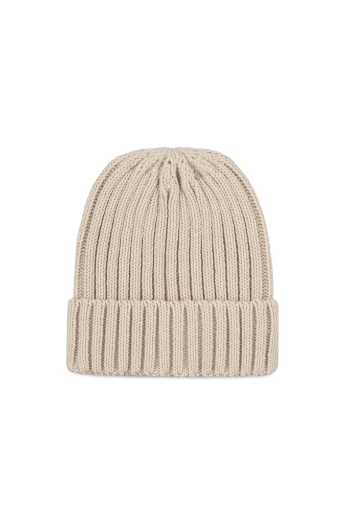 Bonnet à double côte et revers-K-UP