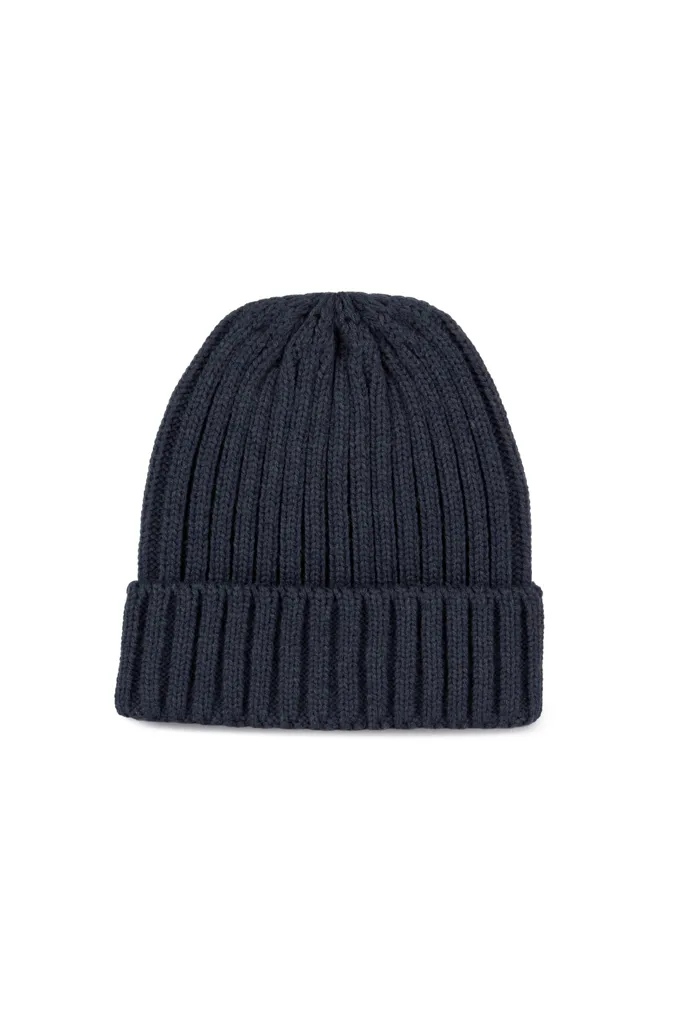 Bonnet à double côte et revers-K-UP