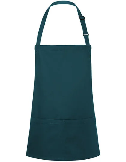 Short Bib Apron Basic with Buckle and Pocket-KARLOWSKY