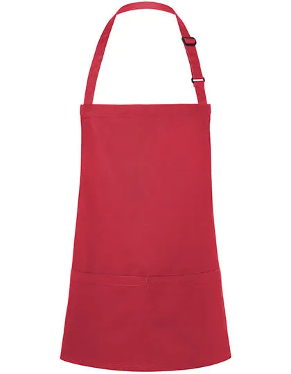Short Bib Apron Basic with Buckle and Pocket-KARLOWSKY