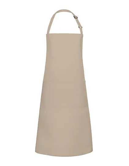 Oversized Bib Apron Basic with Buckle and Pocket-Karlowsky