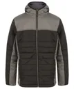Hooded Contrast Puffer Jacket-FINDEN HALES