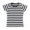 T-shirt Femme Manches Courtes rayé 150 MANTIS