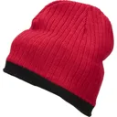 Bonnet Tricot Unisex Maille Large Bord Contrasté-DAIBER