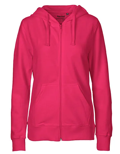Ladies Hoodie With Zip-NEUTRAL
