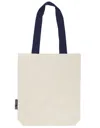 Twill Bag With Contrast Handles-NEUTRAL