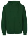 Unisex Tiger Cotton Hoodie With Zip-NEUTRAL