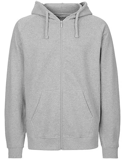 Unisex Tiger Cotton Hoodie With Zip-NEUTRAL