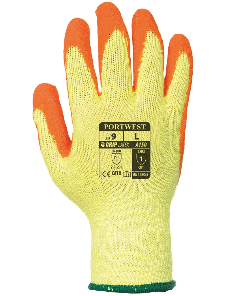 Gant tricoté enduit Latex Classique (Lot de 12)