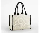 Large tote bag bi-color QUADRA