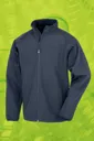 Mens Recycled 2-Layer Printable Softshell Jacket-RESULT GENUINE RECYCLED