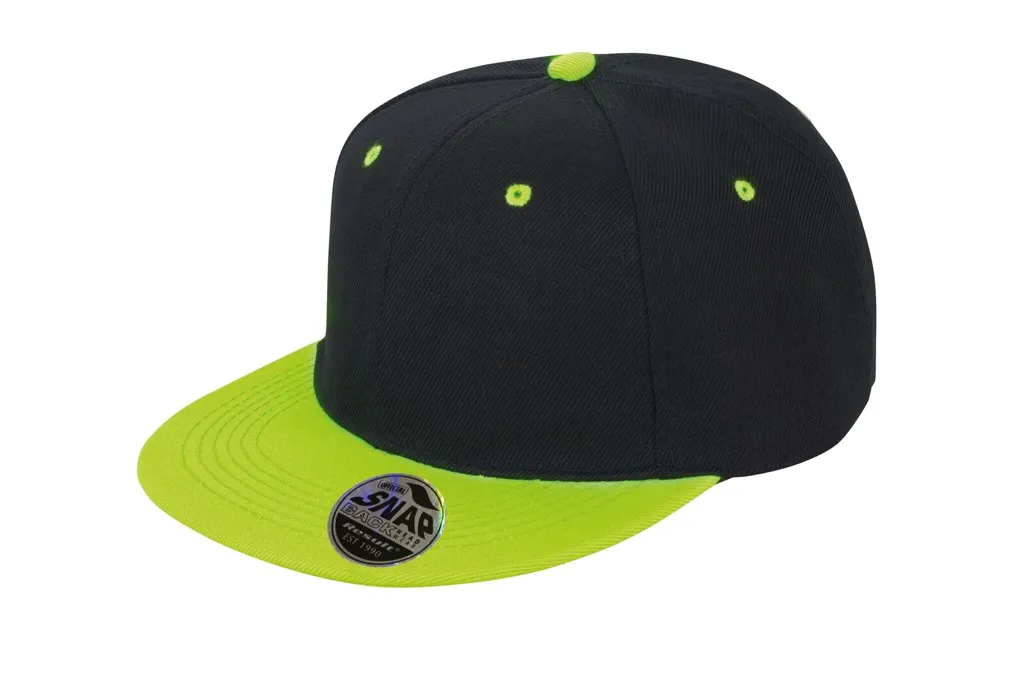 Casquette 6 panneaux Bronx Original Flat Peak Snap Back RESULT HEADWEAR