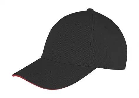 Memphis Brushed Coton Low Profile Sandwich Peak Cap-RESULT HEADWEAR