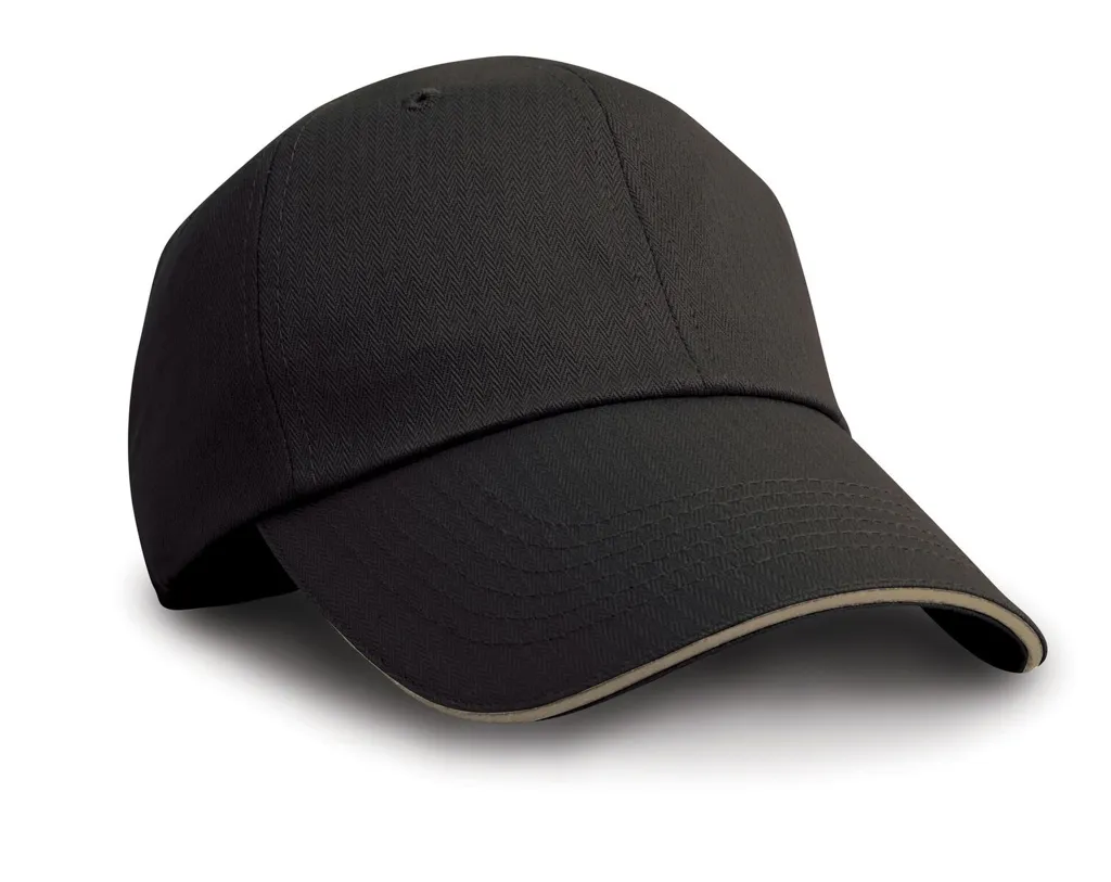 Casquette 6 panneaux Herringbone 220 RESULT HEADWEAR