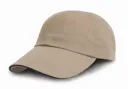 Casquette 5 panneaux coton brossé 350 RESULT HEADWEAR