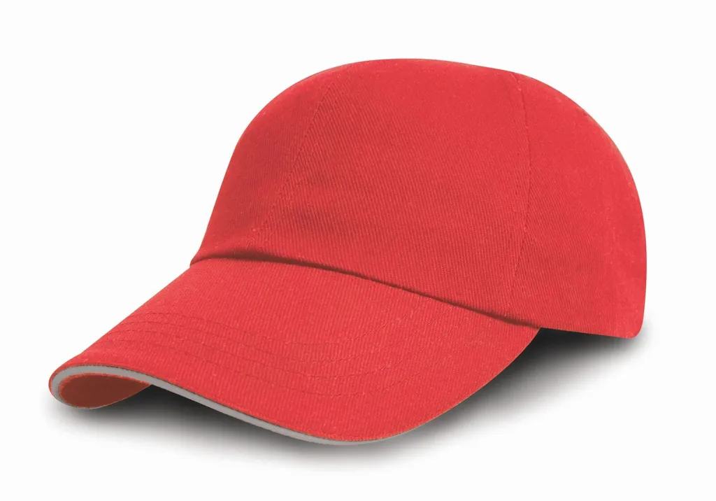 Casquette 5 panneaux coton brossé 350 RESULT HEADWEAR