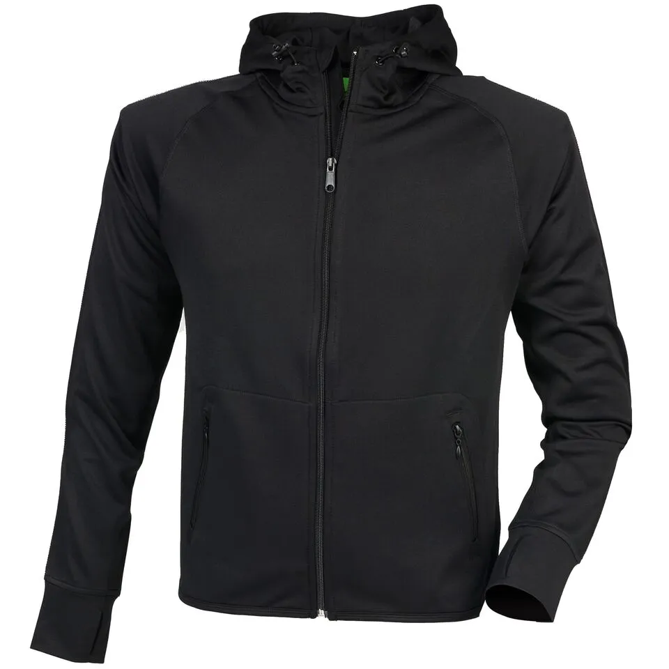 Sweat-shirt à capuche de course léger avec bande réfléchissante-TOMBO